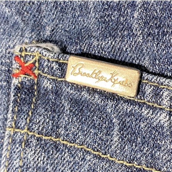 Vintage Brooklyn Xpress Wide Leg Denim jean Shorts 35 - Picture 8 of 11